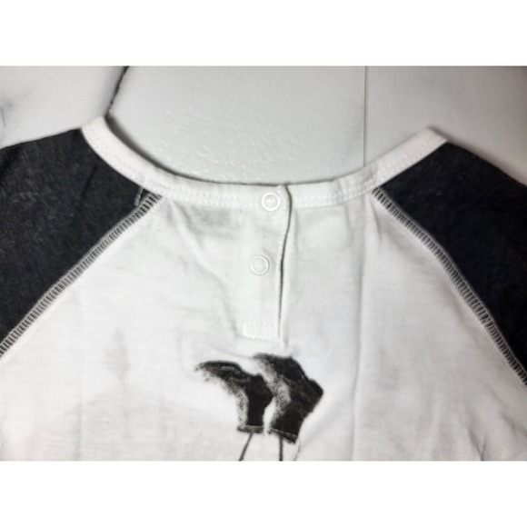 Stella McCartney White Bat In Boots Organic Cotton Raglan T-Shirt 12 Month - Picture 6 of 9